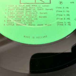 Shakin’ Stevens and The Sunsets 1972 VINYL LP CBS HOLLAND “I’m No JD” VGC 7