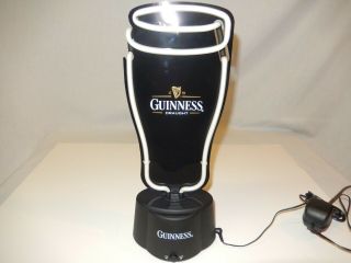 Guinness Pint Shaped Glass Neon Beer Sign Official Merchandise Nos