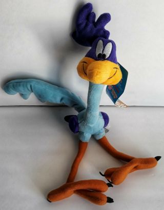 Looney Tunes Ace Roadrunner Plush 15 " 1997 Warner Bros Tag Rare Collect