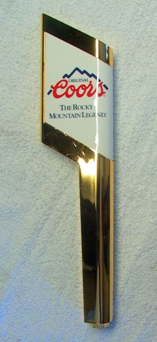 1992 Coors " The Rocky Mountain Legend " Beer Tap Handle 10 " Long