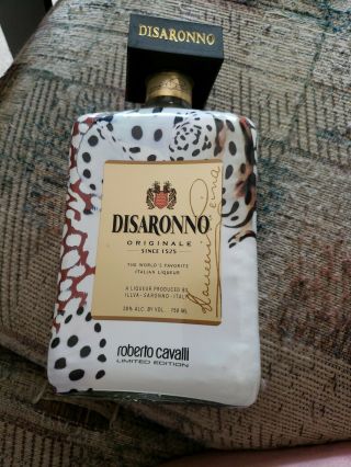Disaronno Wears Roberto Cavalli 750ml Collectible Limited Edition Empty Bottle