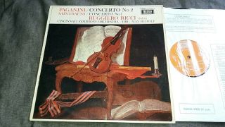 Decca 4210 004 Ed1 Stereo Ruggiero Ricci: Paganini Saint - Saens: Violin Concertos