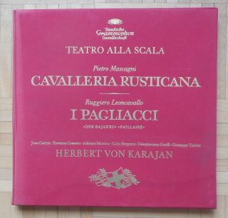 B423 Karajan Cavalleria Rusticana & I Pagliacci 3 X Lp Dg Dgg Stereo