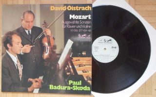 C847 Oistrakh & Badura Skoda Mozart Violin Sonatas 2 X Lp Eurodisc Stereo