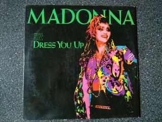 Dress You Up 12 " Vinyl Single Record Madonna 1985 Sire Records