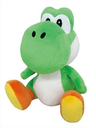 Real Authentic Little Buddy Mario 1416 All Star Green Yoshi 8 " Plush