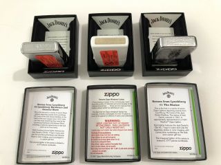 3 Brand Zippo Lighters - Jack Daniels - Scenes from Lynchburg - 1 & 2 6