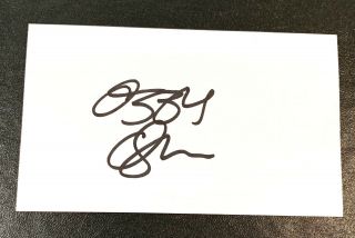 Ozzy Osbourne Legendary Singer Signed Autograph 3x5 Index Card Black Sabbath