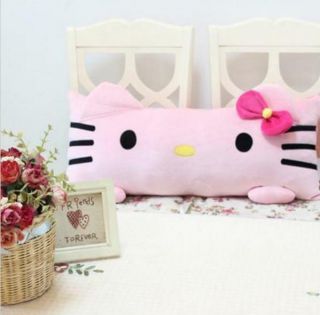 1pc 60cm Cute Pink Hello Kitty Plush Pillow Cushion Stuffed Soft Gift Home Room