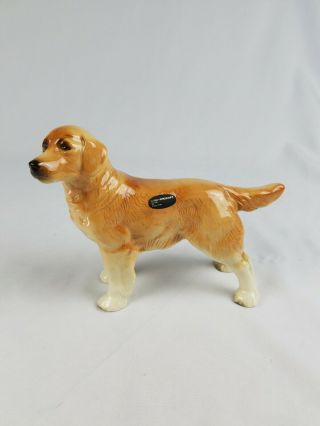 Vintage Coopercraft Golden Retriever Dog Figure Ceramic Home Decor England