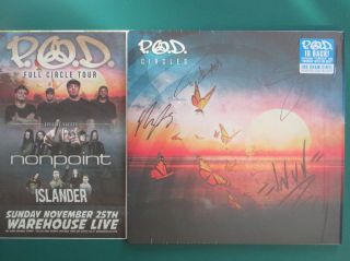 P.  O.  D.  - Circles - 2018 Band Signed Lp