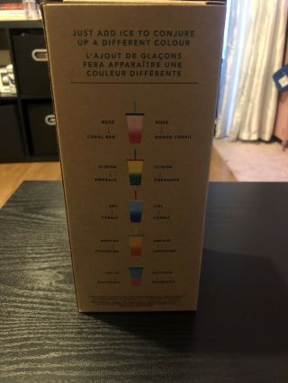 Starbucks color changing cold cups 5 pack with lids and straws 24oz 5