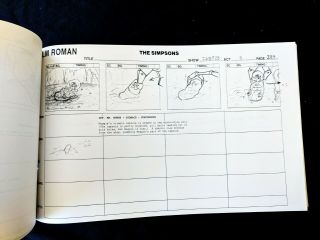The Simpsons Production TREEHOUSE OF HORROR XV Act 3 Storyboard 70 pgs 7