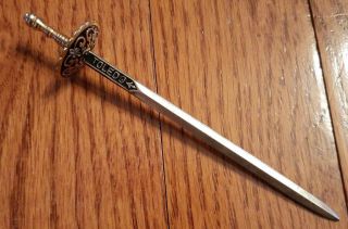 Vintage Toledo Cocktail Bar Sword Replacement Toothpick Skewer Metal Brass Spain