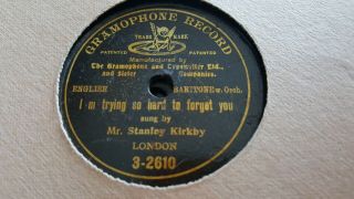 Mr Stanley Kirkby I Am Trying So Hard To Forget You 7 " Gramophone Record 3 - 2610
