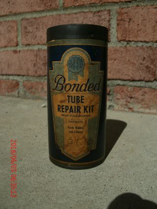 Vintage Bonded Tube Repair Kit Oil Can - 1940 