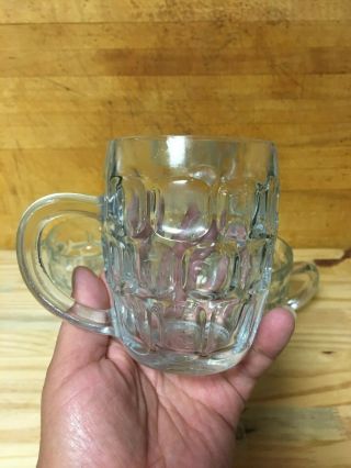 Vintage Ravenhead Half Pint Dimpled Craft Beer Glass Mugs England (4) - EUC 2