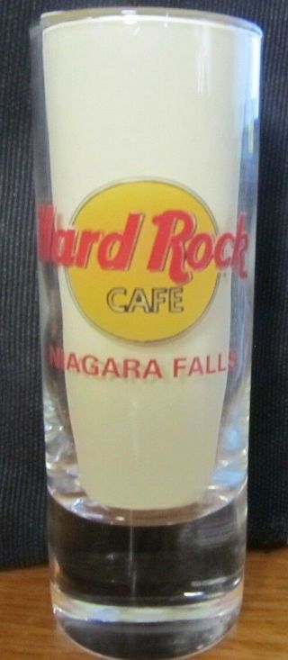 Hard Rock Cafe Tall Double Shot Glass Shotglass Niagar Falls