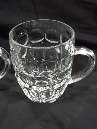 Set of 4 RAVENHEAD Glass Dot Dimple Beer Mu0gs - Made in England 5