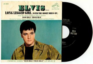 Elvis Presley Usa 45 Rca 47 - 9115 Long Legged Girl S21 1967 Dos Vg,  /vg,