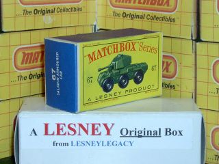 Matchbox Lesney 67a Saladin Armoured Car Type D Empty Box Only