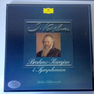 Brahms 4 Symphonies Berlin Philharmonic Karajan 4 Vinyl Lp Box Set