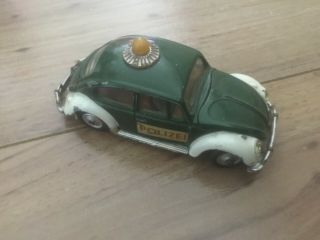 Vintage Corgi Toys Polizei Police Volkswagen 1200 Saloon Vw Beetle Car