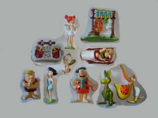 The Flintstones Figurines Set Hanna Barbera Parmalat - Figures Collectibles