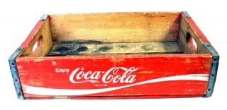 Vintage Coca - Cola Wooden Crate 12 " X18 " X4.  5 " - Bottle Wooden Cola Carrier