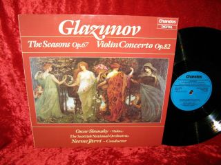 1988 Uk Nm Chandos 1285 Digital Stereo Glazounov The Seasons,  Violin Concerto Os