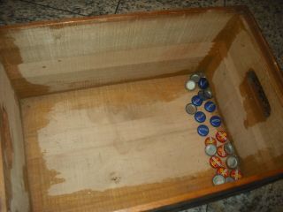 GENESEE 12 HORSE ALE WOODEN CRATE BEER CASE BOTTLE TOP CHECKERS 2