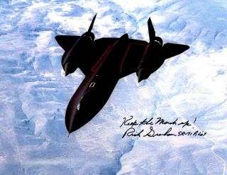 Sr - 71 Blackbird Photograph Signed By Sr Pilot Rich Graham