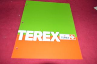 Terex Equipment Product Line Guide 1982 Dealers Brochure Dcpa2