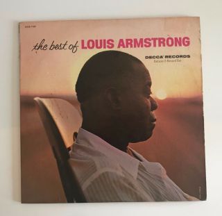 The Best Of Louis Armstrong Decca Records Deluxe 2 - Record Set Dxsb 7183 Vinyl