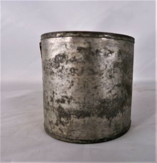 1890 ' s era Pet Evaporated Milk Tin Can wPar label 6 oz Helvetia Highland Vintage 3
