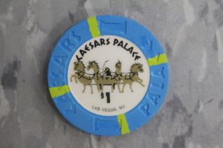 Caesars Palace Poker Chips,  $1,  Las Vegas,  Nevada