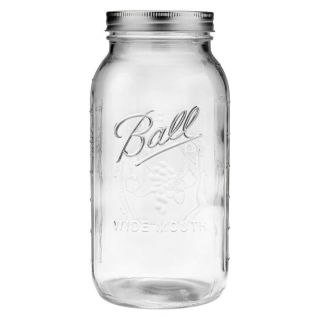 2 PACK Ball 64oz Glass Mason Jar with Lid and Band Fruits - Wide Mouth USA 3
