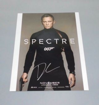 Daniel Craig Autograph Signed 8x10 Photo " James Bond " With