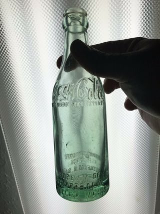 Rare Fitzgerald Georgia Coca Cola Straight Side Bottling Bottle Antique