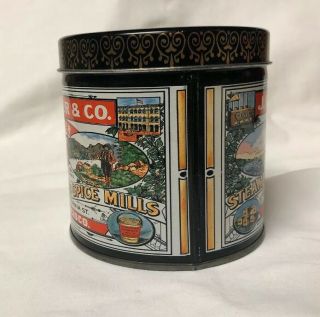 J.  A.  FOLGER & Co Pioneer Steam Coffee & Spice Mills Tin 2