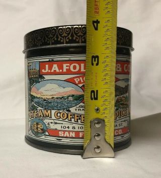 J.  A.  FOLGER & Co Pioneer Steam Coffee & Spice Mills Tin 8
