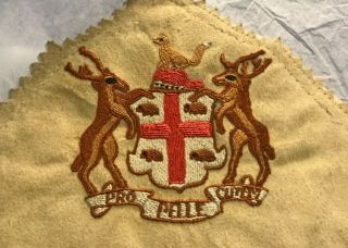 Rare Hbc Native Craft Commissioned Buckskin? Victorian Wall Pocket Fine