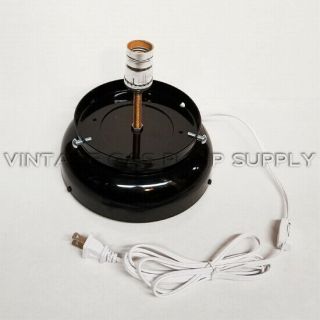 Black Gas Pump Globe Lamp Display Base (gm71)