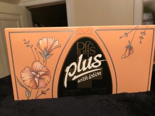 Vintage Puff Plus With Lotion Box Facial Tissues 1986