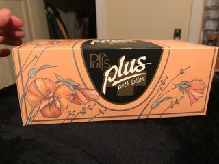 Vintage Puff Plus With Lotion Box Facial Tissues 1986 2