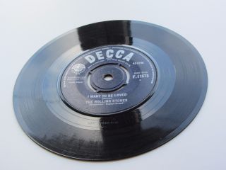 THE ROLLING STONES 1963 U.  K.  45 COME ON 1ST 45 2