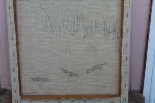 Marushka Sandpiper Birds Vintage Mid - Century Silk Screen Fabric Art Print 3