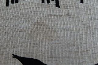 Marushka Sandpiper Birds Vintage Mid - Century Silk Screen Fabric Art Print 4