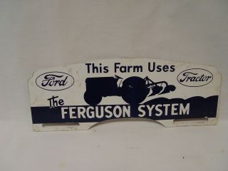 This Farm Uses The Ferguson System Tractors Advertising License Plate Topper