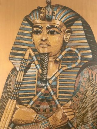 Stunning Egyptian sarcophagus portrait made of silk and thread.  quality 3
